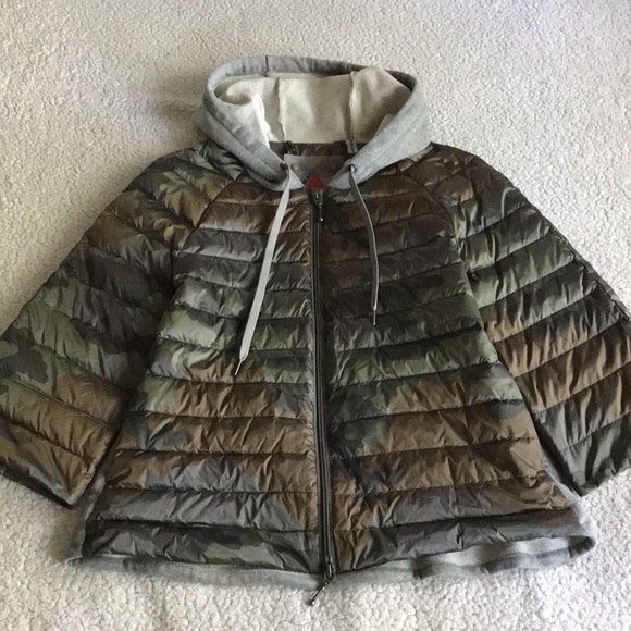 MyAnorak hooded mixed quilted jacket S New - Picture 2 of 16
